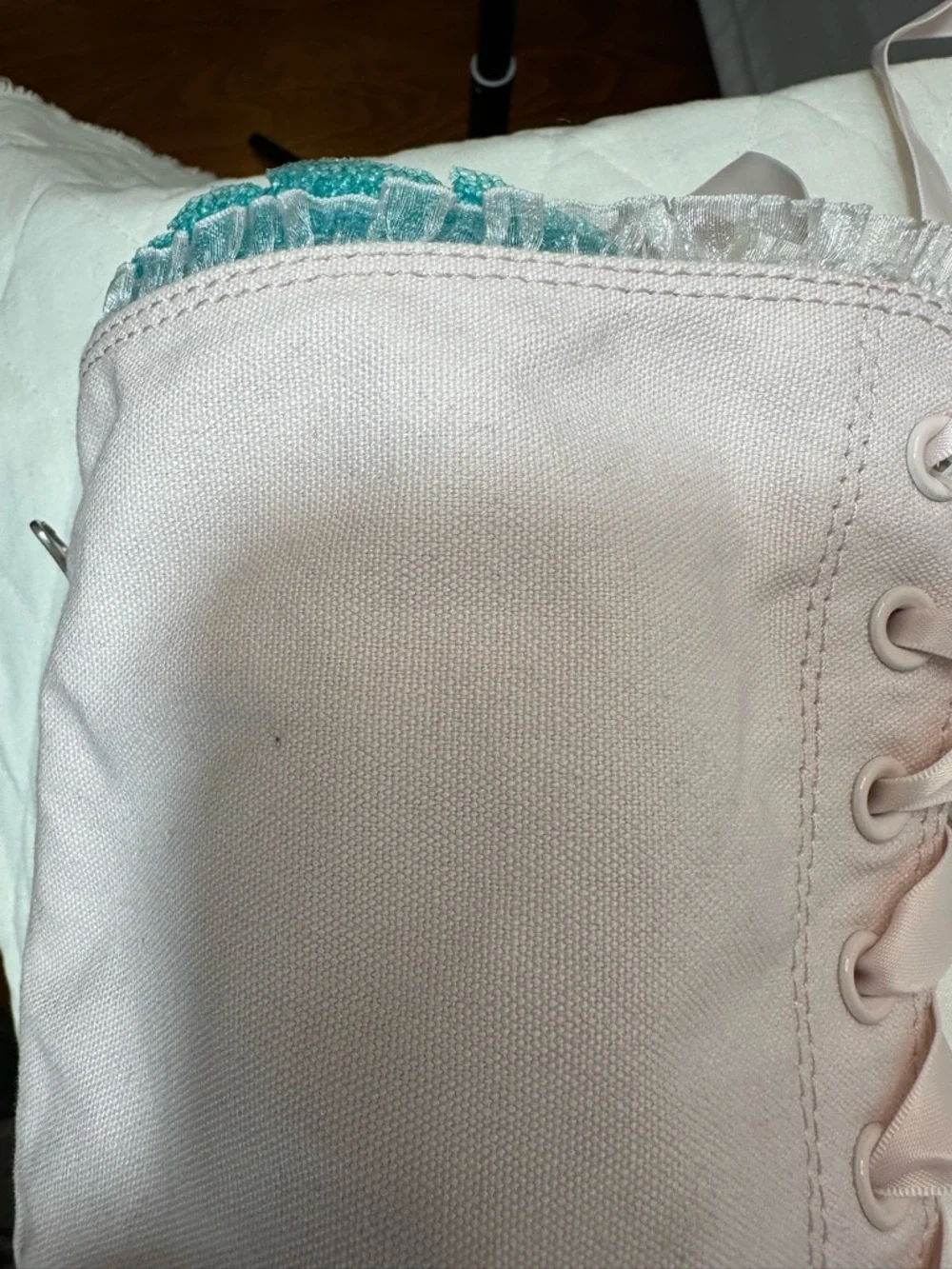 Converse CT All Star XX Hi Top Sneakers Light Pink A11157C Size 10 New Lace Zip - Picture 7 of 11